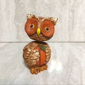 Hand-painted Bobble Head Owl Decor-Like New!
